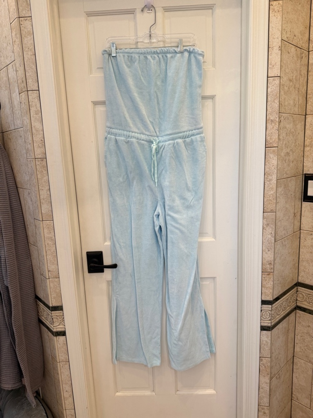 Beyond Yoga Light Blue Terry Jumpsuit
